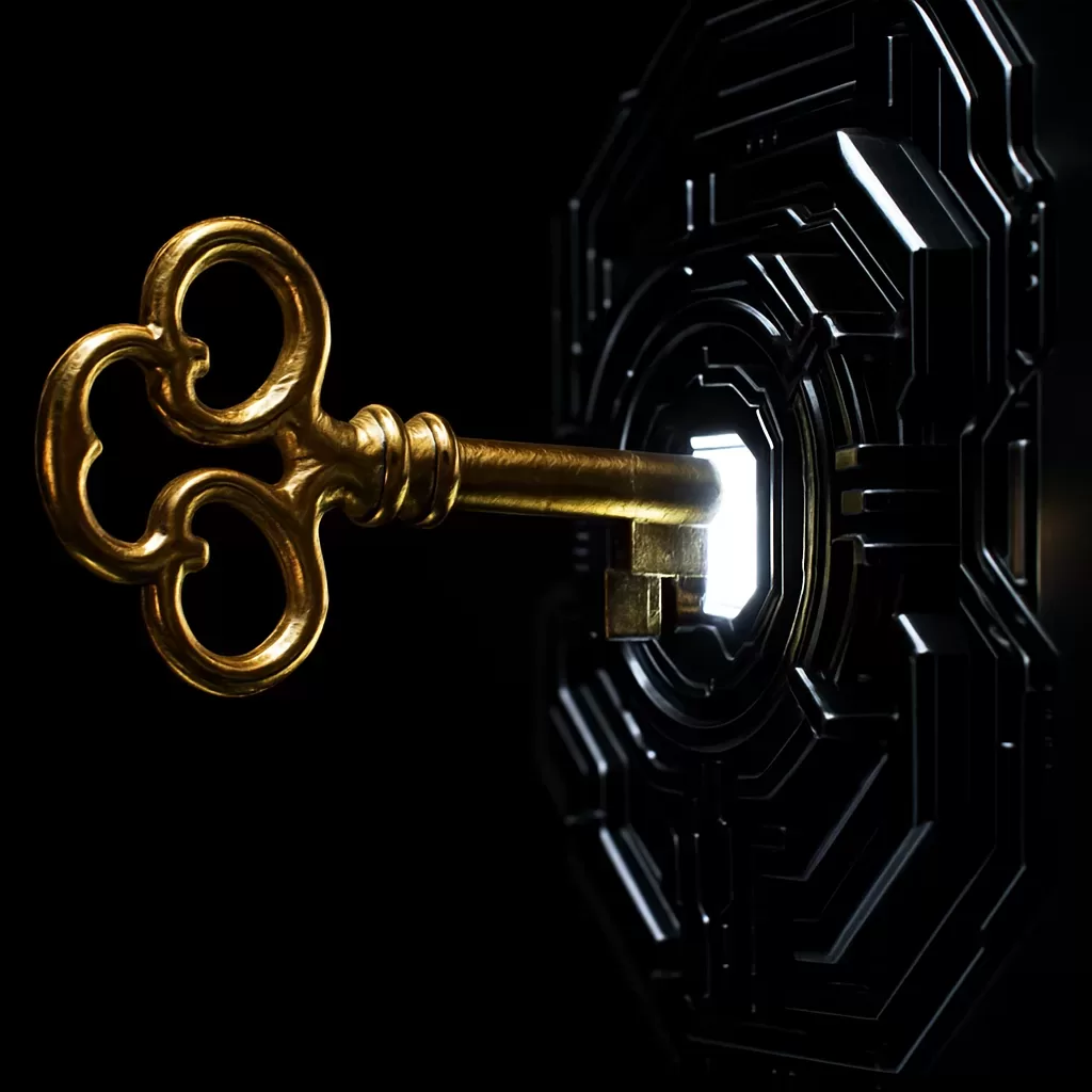 Gold key unlocking access to accredited investor opportunities